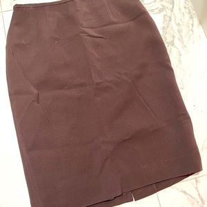 Brown Calvin Klein Pencil Skirt